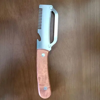 Edelstahl-Zwiebelfaden-Wunderwaffe Multifunktionales Haushalts-Gemüseschneider Tintenfisch-Blüten-Küchenmesser großes Frühlingszwiebel-scharfes Schälmesser - 12