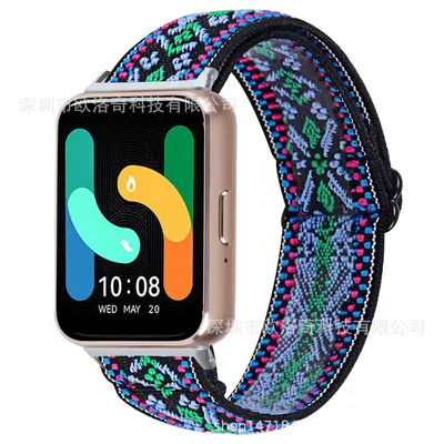 Verstellbares Nylon-Geflechtarmband für Samsung Galaxy Fit3, SM-R390