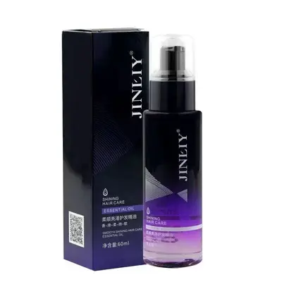 Масло для ухода за волосами Jinliyuan Smooth & Shiny, шелковистая гладкость, легкий аромат, уменьшает сухость и пушистость, несмываемое масло - 5