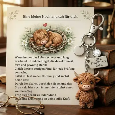 Highland Cow Keychain, A Little Highland Cow For You - 10