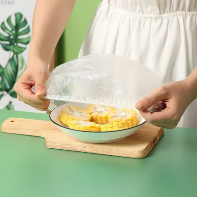Meliya plastik streç film taze tutma örtüsü, elastik contalı, gıda sınıfı ev tipi torba, toptan satış mağazası