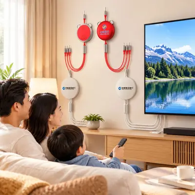 多功能通用型一拖三充电线小礼品数据线三合一LOGO三头充电器