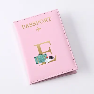 现货批发字母设计皮革护照套pu皮质护照夹passport护照包 - 10