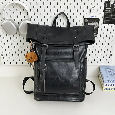 Large Capacity Men's Student Backpack and Casual Travel Bag - 9