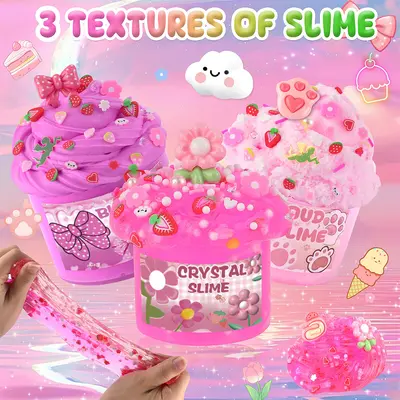 Набор для трансграничной торговли: Slime Kit Set, кристальная грязевая облачная масляная слизь DIY пушистый клей, игрушка для снятия стресса