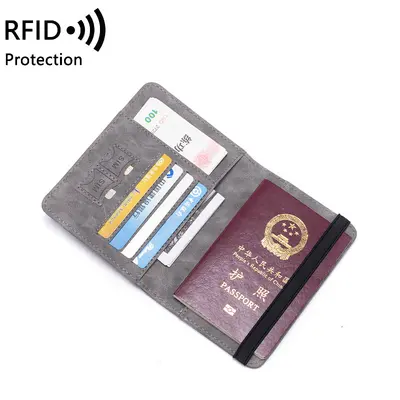 RFID-Passhülle multifunktional PU Kartenausweis-Geldbörse