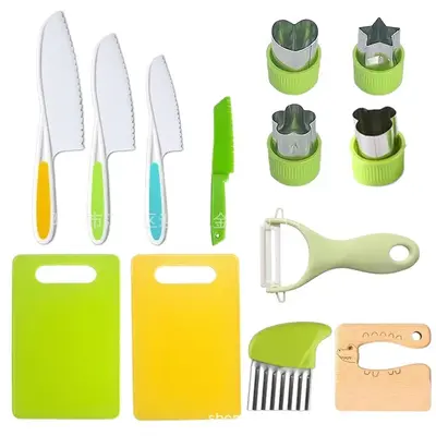 Çocuk mutfak oyuncağı, plastik bıçak seti - 7