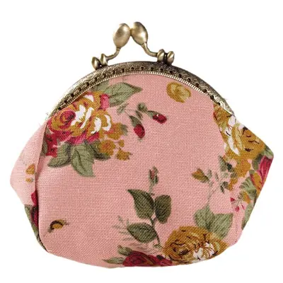 Handmade Canvas Coin Purse, Small Key and Card Wallet
