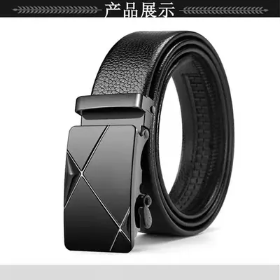 Men's belt with automatic buckle gravel belt work gift online store clothing accessories gift pants belt manufacturer wholesale - 10