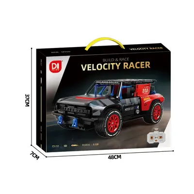 Mingdi 1:18 ferngesteuertes Rennauto, Klemmbausteine - 10
