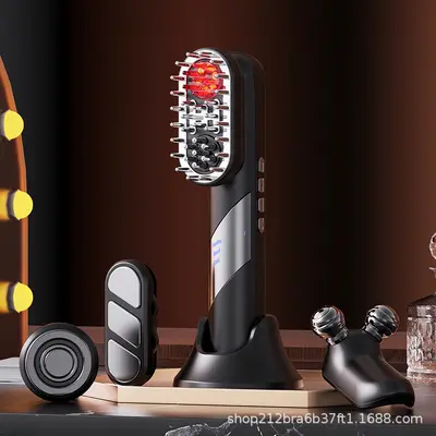 Rotlicht-EMS-Haarwuchskamm mit Mikrostrom-Massage - 7