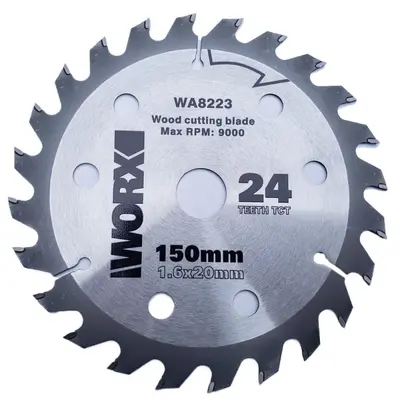 Sägeblatt für WU533 WU535, 24 Zähne, 125 mm und 140 mm, Holz