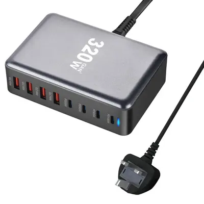 Cross-border 440W Desktop Charging Station, 440W Multi-port USB Multifunctional Fast Charger 440W Gallium Nitride Charger - 13