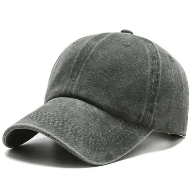 Washed Vintage Baseball Cap Custom Logo Corporate Team Building Advertising Cap Retro Soft Top Duck Bill Cap Custom