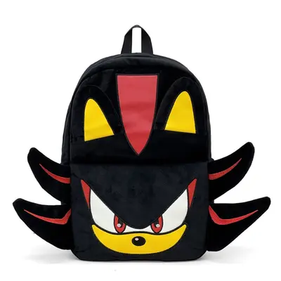 Black Plush Backpack for Middle School and Travel - 7