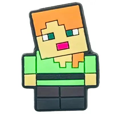 Minecraft Series Clog Shoe Charms, Pixel Design, Cartoon Accessories - 9