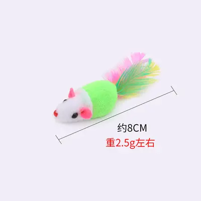 新款宠物猫咪玩具多色毛绒老鼠互动玩乐跨境工厂现货批发宠物用品