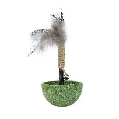 Catnip Wobbling Cat Toy with Tooth Cleaning Stick and Cat Treats - 7