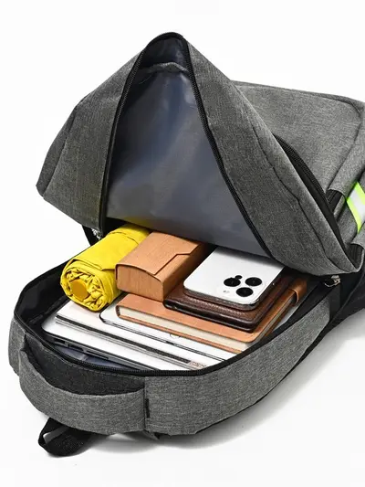 Grenzüberschreitende einfarbige Business-Rucksack Neues Modell großer Kapazität Studenten-Schulrucksack modisch schlicht Outdoor-Reise-Freizeit-Rucksack
