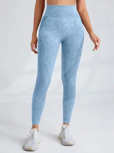 Seamless Women's Yoga Pants, Sand-Washed Quick-Dry, Combo Pack - 4