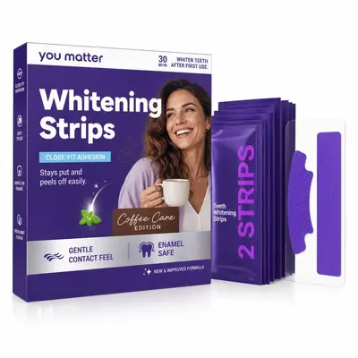 V34 Purple Teeth Whitening Strips, Stain Removal - 6