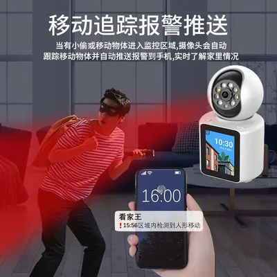 Intelligente Kamera mit bidirektionalem Videoanruf und Alarmsystem