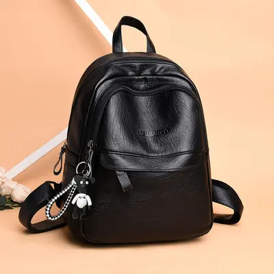 Grenzüberschreitende Handelstasche für Frauen, koreanischer Stil, große Kapazität, weiches Leder-Rucksack, kann mit Namen des Käufers etikettiert werden, direkter Versand vom Werk. - 11