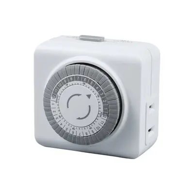 24-Hour Mechanical Timer Socket, US Standard, Two-Pin - 6