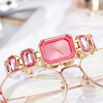 Women's Wristwatch, 2024 Model, Full Rhinestone, Light Luxury Design