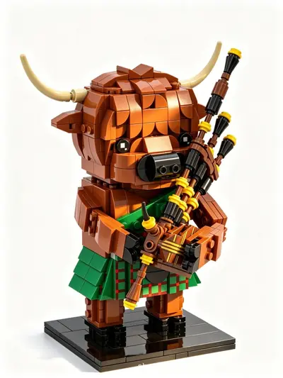 Highland Cow Building Block Set, Multiple Designs Desktop Ornament - 6