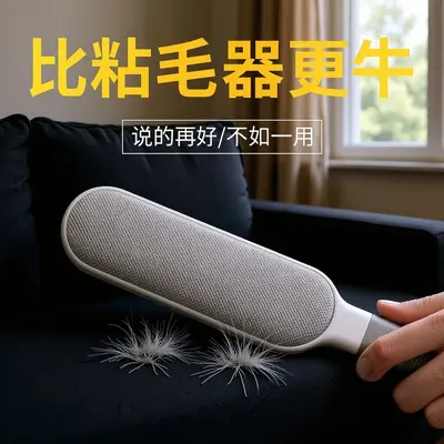 Double-sided electrostatic lint remover