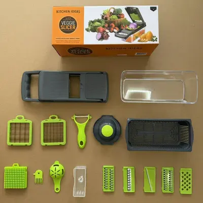 Kitchen vegetable chopper, potato shredder multitool - 9