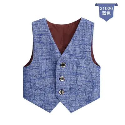 Korean-Style Boys' Suit Vest
