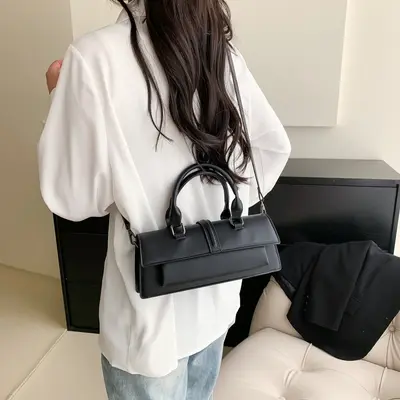 Damenhandtasche im Nischendesign, Schultertasche, edle Optik - 3