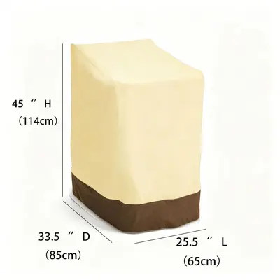 Stackable Waterproof Chair Cover, Indoor and Outdoor Dust Protection - 5
