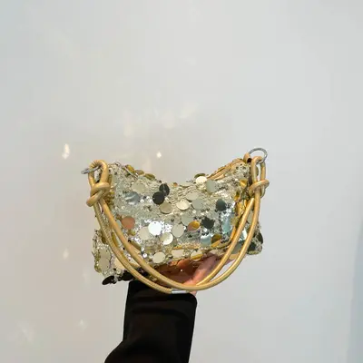 Single-Schultertasche mit Schrägriemen, Achseltasche im Nischendesign - 8