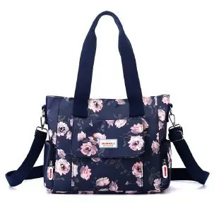 Printed Canvas Crossbody Women's Bag, Large Capacity - 10