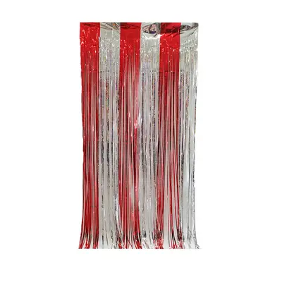 2m Two-Color Rain Silk Curtain Backdrop for Party and Birthday Decoration - 12