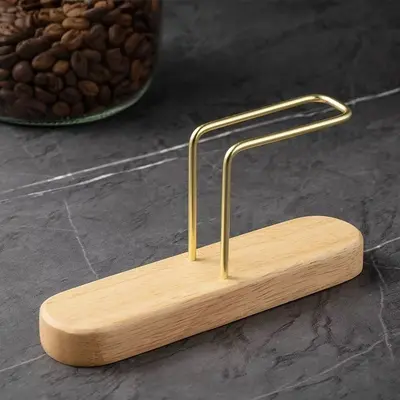 Solid Wood Pour-Over Coffee Filter Holder, V60 Compatible - 8