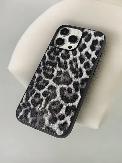 Apple 16pro/17 cep telefonu kılıfına uygun, deri leopar desenli yaratıcı iPhone 17 cep telefonu koruyucu kılıfı, tam kapsamlı düşmeye karşı koruma. - 8