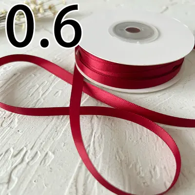 0.6 Width Satin Ribbon for Handmade and DIY Crafts - 9