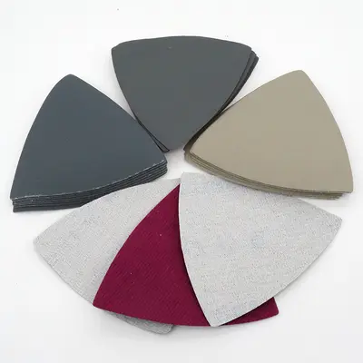 996A Triangular Wet Sanding Paper 90x90x90 mm, Flocked Back