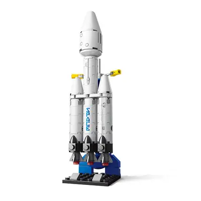 Lele Brothers Building Blocks Children's Educational Assembly Aviation Toy Boys' Puzzle Space Shuttle Rocket Model Gift