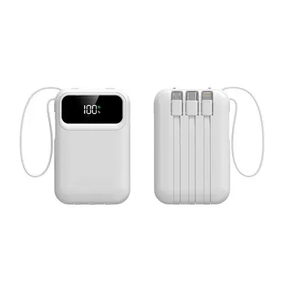 120W Super Fast Charging Power Bank 20000mAh with Built-in Four Cables Mobile Power Supply Cross-border Gift Custom Logo