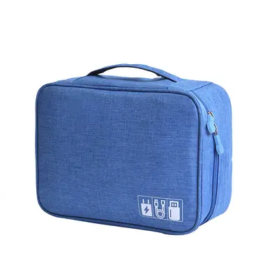 Portable storage organizer bag, large capacity for digital accessories and cables - 8
