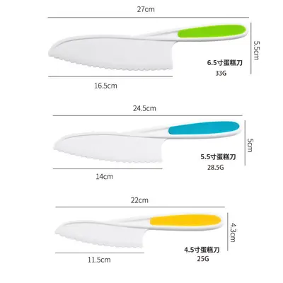 Plastic children's kitchen knife set, vegetable cutting toy
