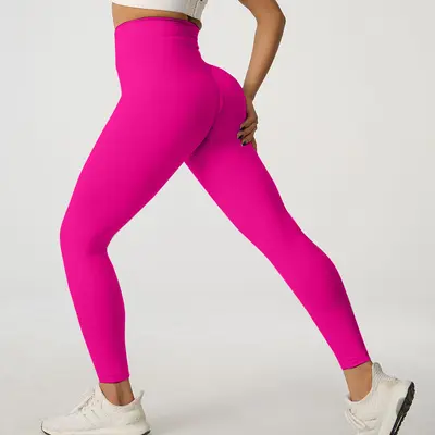 Pfirsich-Po Yoga-Leggings, hohe Taille, schnelltrocknend, Damen - 13