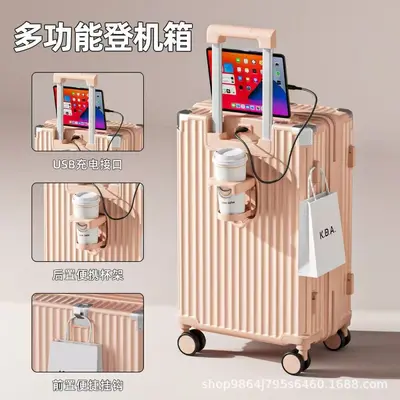 20-Inch Carry-On Suitcase with Combination Lock, Large Capacity - 10