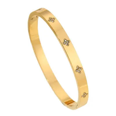 Cross-Border Best-Selling Fashion Versatile Women's Bracelet Lightweight Luxury Premium Feel European and American Non-Fading Exquisite Zircon Starry Bracelet