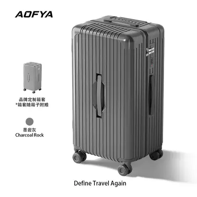 Large capacity PC luggage, 26 inch high quality travel bag for women, burst-resistant zippered 24 inch wheeled bag, coded lock luggage for men. - 8